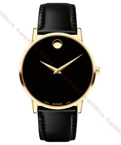 MOVADO CLASSIC MUSEUM 0607314 - NAM - KÍNH SAPPHIRE - DÂY DA - PIN - SIZE 40MM - MÁY THỤY SỸ