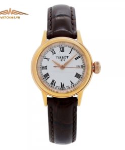 TISSOT CARSON T085.210.36.013.00 - NỮ - KÍNH SAPPHIRE - DÂY DA - PIN - SIZE 29MM - MÁY THỤY SỸ