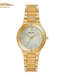 BULOVA 97R102 - NỮ - KÍNH KHOÁNG - DÂY KIM LOẠI - PIN - SIZE 32MM - MÁY THỤY SỸ