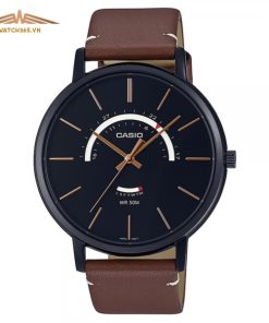 CASIO MTP-B105BL-1AVDF - NAM - KÍNH KHOÁNG - DÂY DA - PIN - SIZE 43MM - MÁY NHẬT