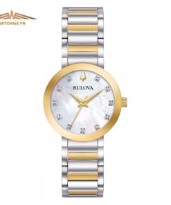 BULOVA 98P180 - NỮ - KÍNH KHOÁNG - DÂY KIM LOẠI - PIN - SIZE 35MM - MÁY THỤY SỸ