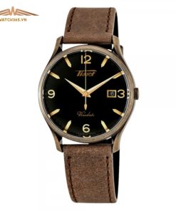 TISSOT HERITAGE VISODATE T118.410.36.057.00 - NAM - KÍNH SAPPHIRE - DÂY DA - PIN - SIZE 40MM - MÁY THỤY SỸ