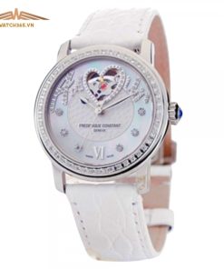FREDERIQUE CONSTANT AMOUR HEARTBEAT LIMITED FC-310SQ2PD6 - NỮ - KÍNH SAPPHIRE - DÂY DA - AUTOMATIC - SIZE 34MM - MÁY THỤY SỸ