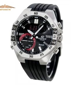 CASIO EDIFICE ECB-10P-1A - NAM - KÍNH SAPPHIRE - DÂY CAO SU - PIN - SIZE 45,5MM - MÁY NHẬT