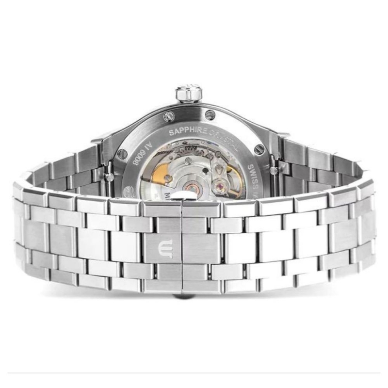 MAURICE LACROIX AIKON AI6008-SS002-330-1 - NAM - KÍNH SAPPHIRE - DÂY KIM LOẠI - AUTOMATIC - SIZE 42MM - MÁY THỤY SỸ - Ảnh 4