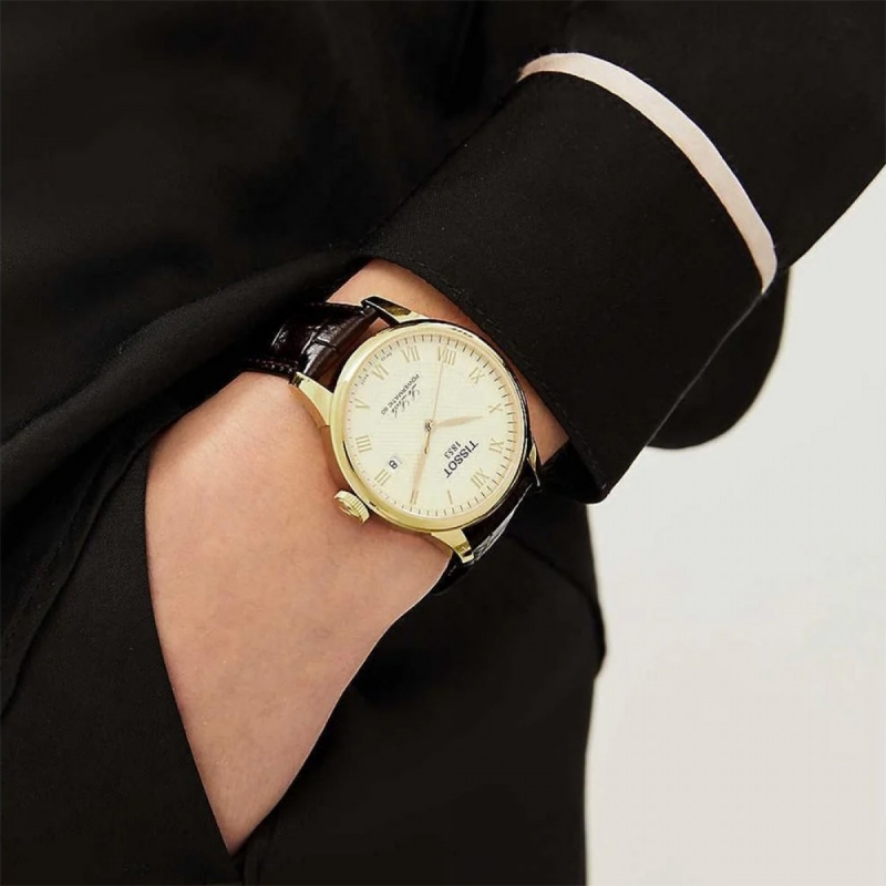 TISSOT T006.407.36.263.00 - NAM - KÍNH SAPPHIRE - DÂY DA - AUTOMATIC - SIZE 39.3MM - MÁY THỤY SỸ - Ảnh 6