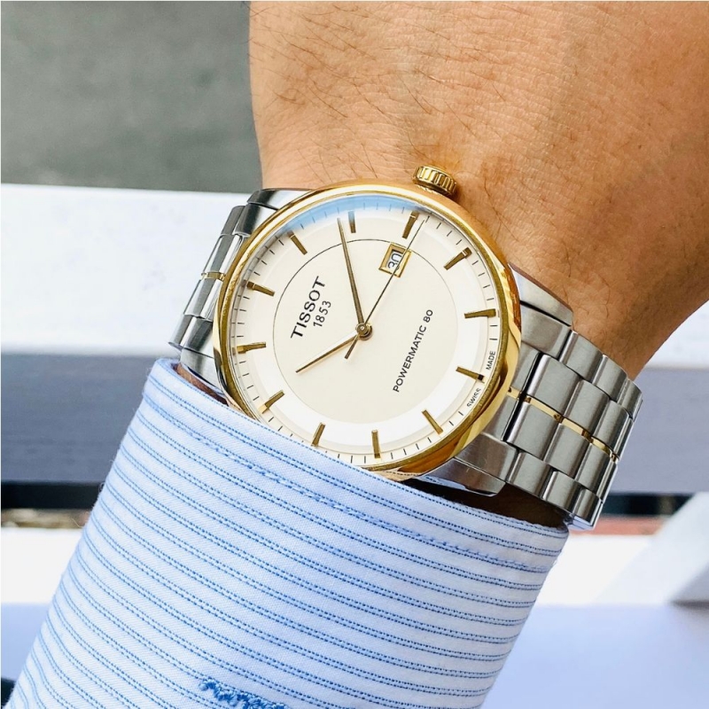 TISSOT LUXURY T086.407.22.261.00 - NAM - KÍNH SAPPHIRE - DÂY KIM LOẠI - AUTOMATIC - SIZE 41MM - MÁY THỤY SỸ - Ảnh 2