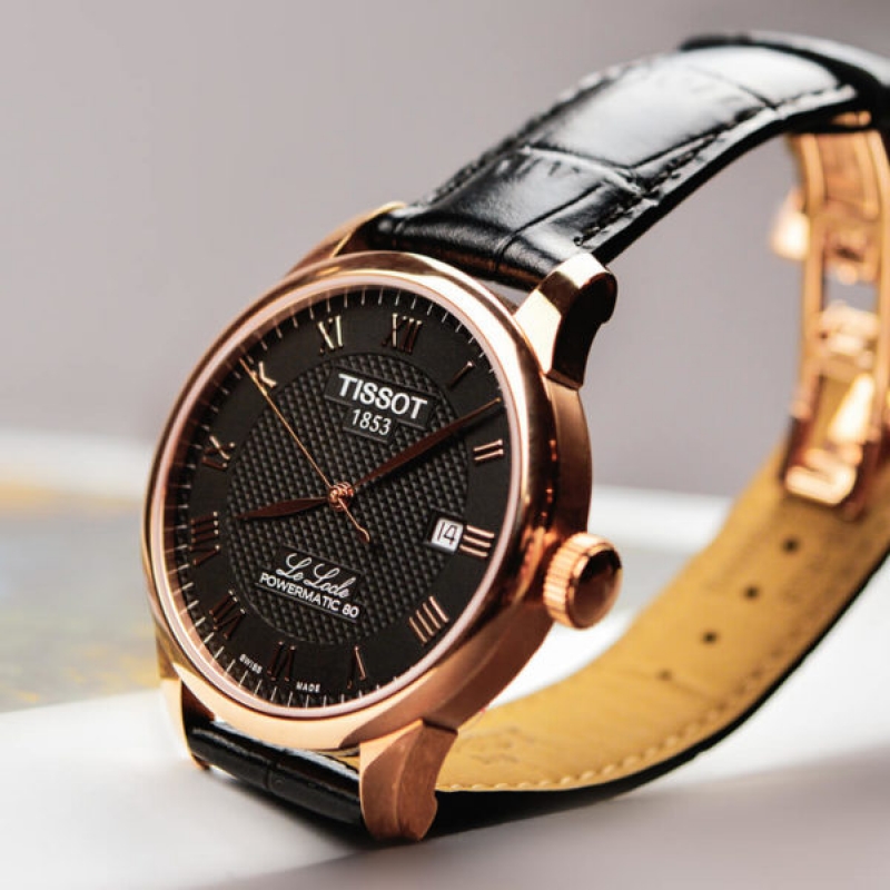 TISSOT CHEMIN DES TOURELLES T006.407.36.053.00 - NAM - KÍNH SAPPHIRE - DÂY DA - AUTOMATIC - SIZE 39.3MM - MÁY THỤY SỸ - Ảnh 4