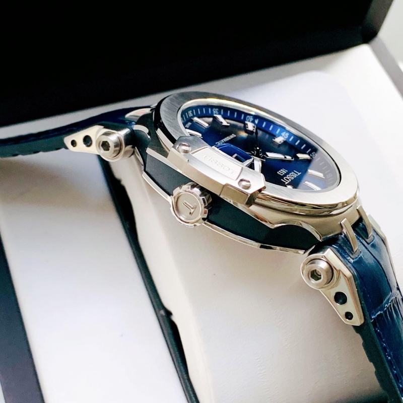 TISSOT T-RACE SWISSMATIC T115.407.17.041.00 - NAM - KÍNH SAPPHIRE - DÂY DA - AUTOMATIC - SIZE 45MM - MÁY THỤY SỸ - Ảnh 5