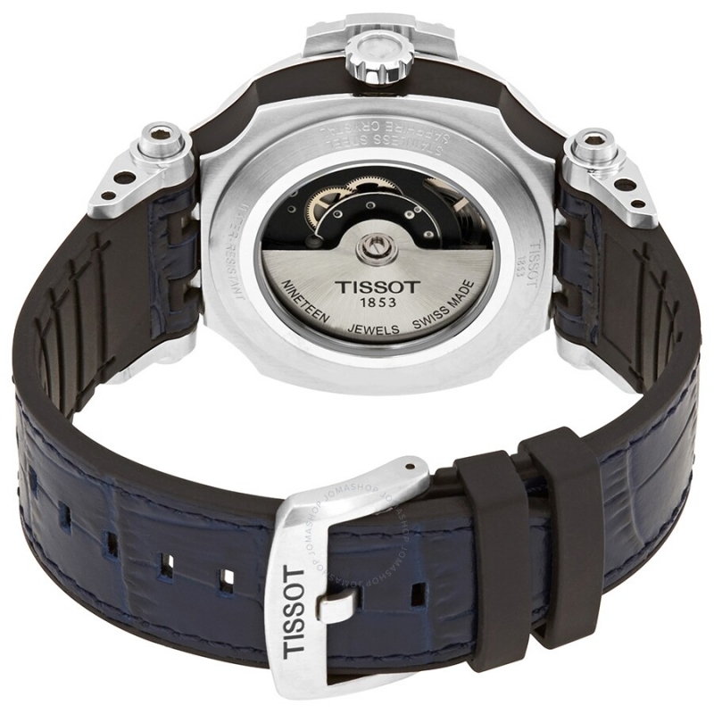 TISSOT T-RACE SWISSMATIC T115.407.17.041.00 - NAM - KÍNH SAPPHIRE - DÂY DA - AUTOMATIC - SIZE 45MM - MÁY THỤY SỸ - Ảnh 6