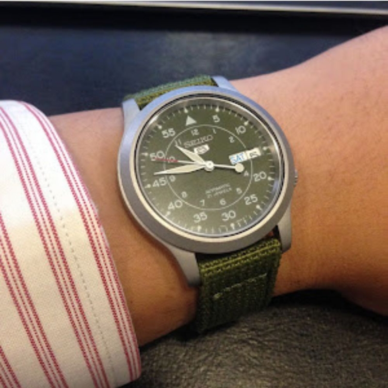 SEIKO 5 SNK805K2 - NAM - KÍNH KHOÁNG - DÂY VẢI - AUTOMATIC - SIZE 37MM - MÁY NHẬT - Ảnh 2