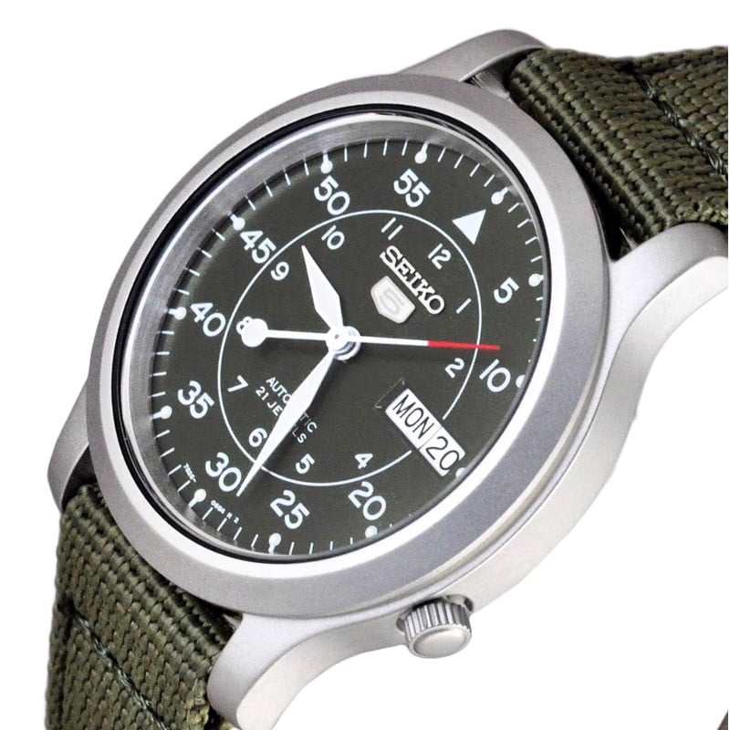 SEIKO 5 SNK805K2 - NAM - KÍNH KHOÁNG - DÂY VẢI - AUTOMATIC - SIZE 37MM - MÁY NHẬT - Ảnh 8