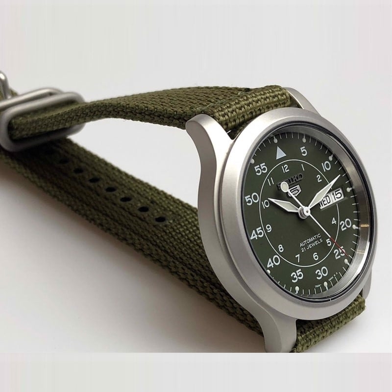 SEIKO 5 SNK805K2 - NAM - KÍNH KHOÁNG - DÂY VẢI - AUTOMATIC - SIZE 37MM - MÁY NHẬT - Ảnh 7