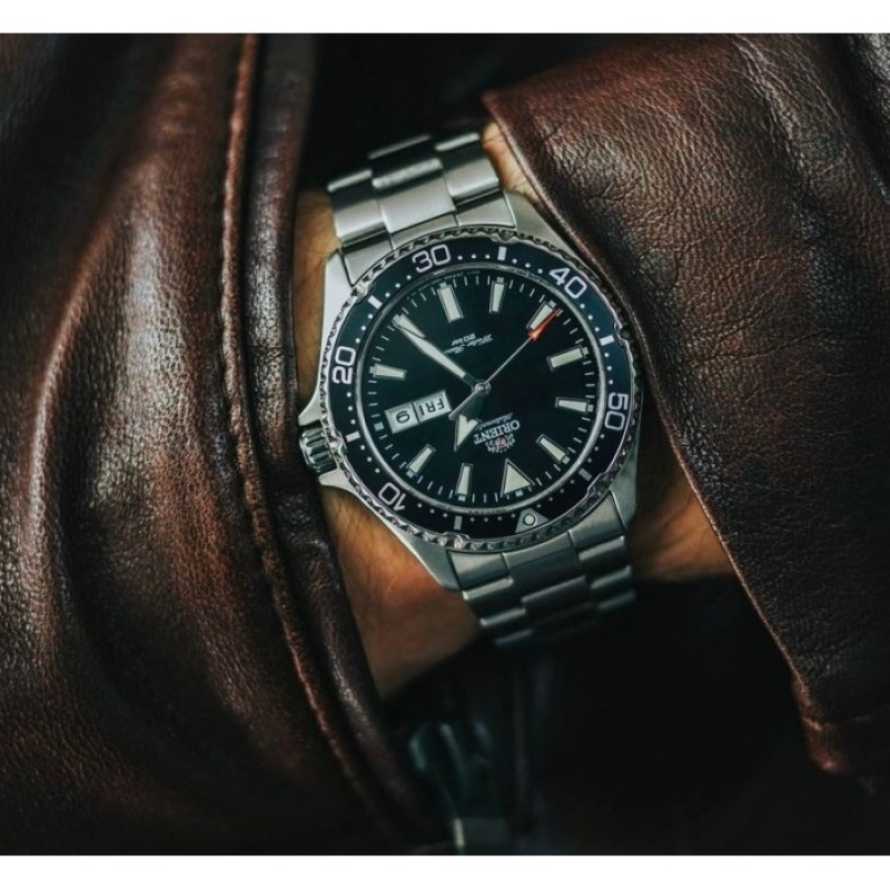 ORIENT MAKO 3 RA-AA0004E19B - NAM - KÍNH SAPPHIRE - DÂY KIM LOẠI - AUTOMATIC - SIZE 42MM - MÁY NHẬT - Ảnh 7