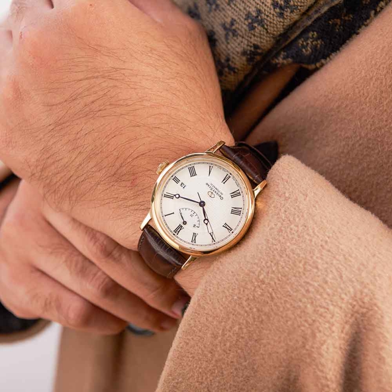 ORIENT STAR ELEGANT RE-AU0001S00B - NAM - KÍNH SAPPHIRE - DÂY DA - AUTOMATIC - SIZE 38.7MM - MÁY NHẬT - Ảnh 4