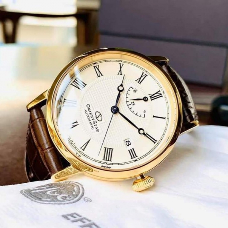 ORIENT STAR ELEGANT RE-AU0001S00B - NAM - KÍNH SAPPHIRE - DÂY DA - AUTOMATIC - SIZE 38.7MM - MÁY NHẬT - Ảnh 3
