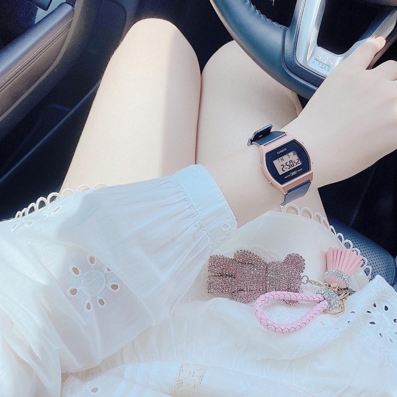 CASIO LW-204-1ADF - NỮ - KÍNH NHỰA - DÂY CAO SU - PIN - SIZE 35MM - MÁY NHẬT - Ảnh 2