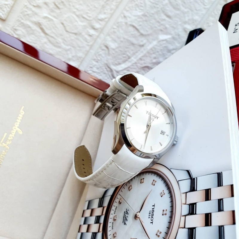 TISSOT T035.210.16.031.00 - NỮ - KÍNH SAPPHIRE - DÂY DA - PIN - SIZE 32MM - MÁY THỤY SỸ - Ảnh 4