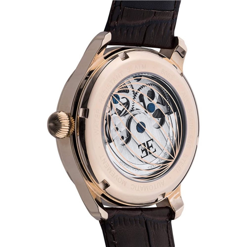 THOMAS EARNSHAW LONGITUDE SKELETON ES-8063-06 - NAM - KÍNH KHOÁNG - DÂY DA - AUTOMATIC - SIZE 44MM - MÁY ANH QUỐC - Ảnh 3