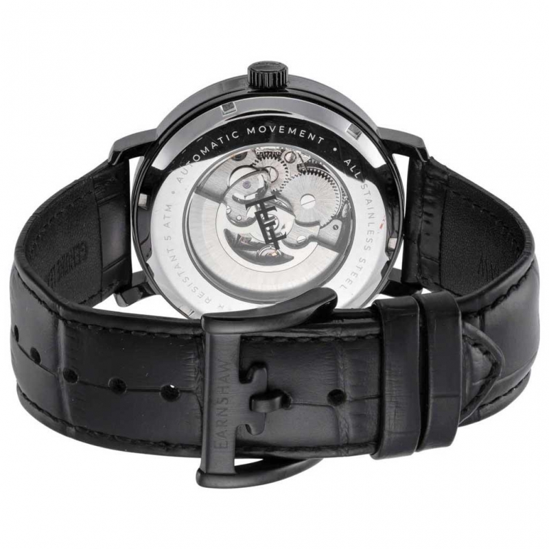THOMAS EARNSHAW LONGITUDE SKELETON ES-8063-03 - NAM - KÍNH KHOÁNG - DÂY DA - AUTOMATIC - SIZE 44MM - MÁY ANH QUỐC - Ảnh 4