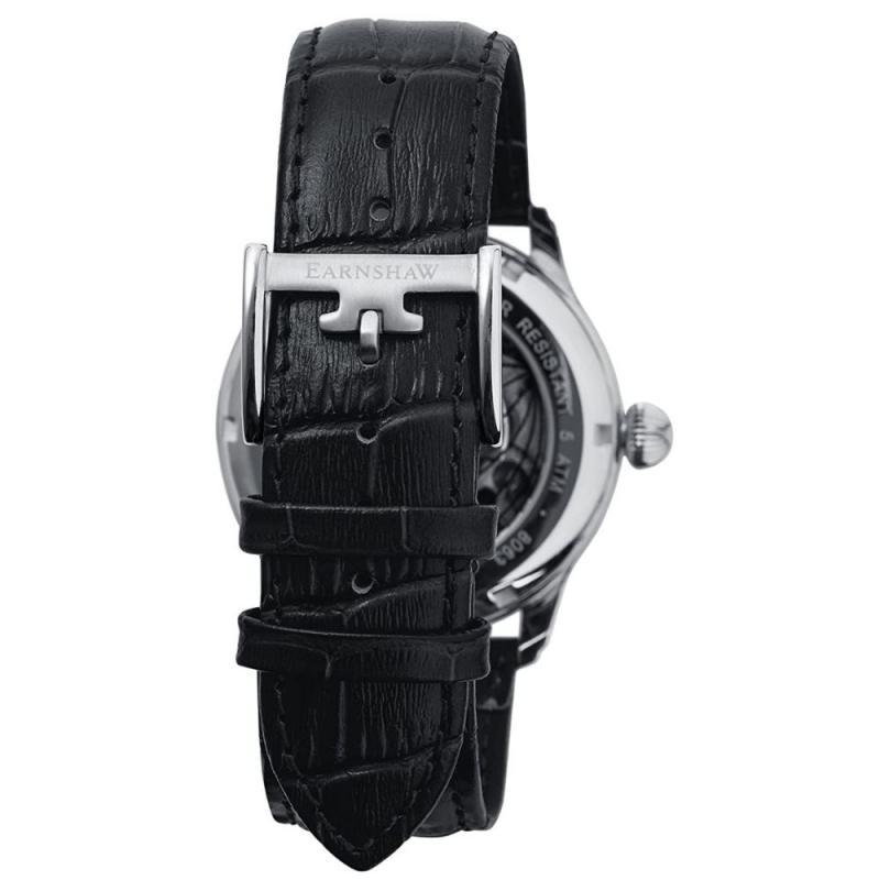 THOMAS EARNSHAW LONGITUDE SKELETON ES-8063-01 - NAM - KÍNH KHOÁNG - DÂY DA - AUTOMATIC - SIZE 44MM - MÁY ANH QUỐC - Ảnh 7