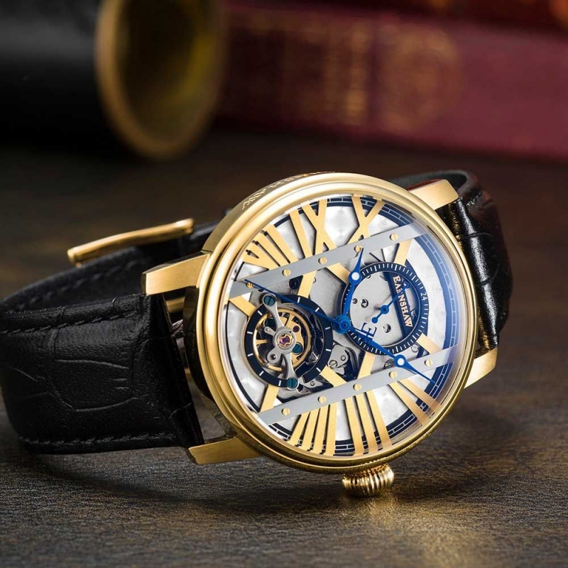 THOMAS EARNSHAW WESTMINTER ES-8095-02 - NAM - KÍNH KHOÁNG - DÂY DA - AUTOMATIC - SIZE 42MM - MÁY ANH QUỐC - Ảnh 9