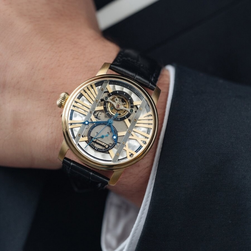 THOMAS EARNSHAW WESTMINTER ES-8095-02 - NAM - KÍNH KHOÁNG - DÂY DA - AUTOMATIC - SIZE 42MM - MÁY ANH QUỐC - Ảnh 2