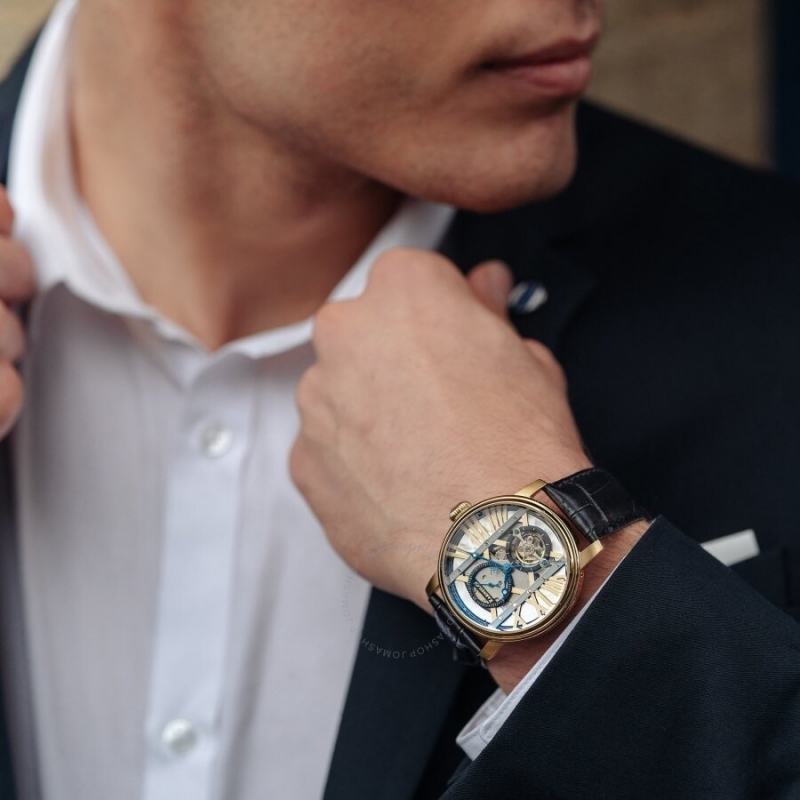 THOMAS EARNSHAW WESTMINTER ES-8095-02 - NAM - KÍNH KHOÁNG - DÂY DA - AUTOMATIC - SIZE 42MM - MÁY ANH QUỐC - Ảnh 7