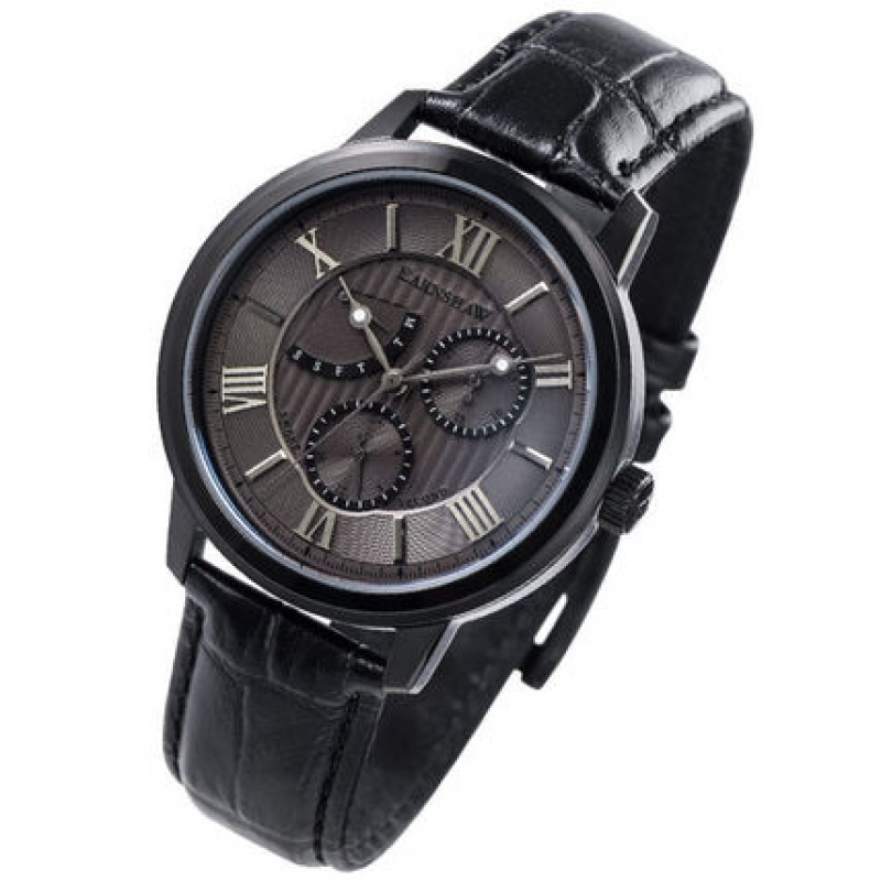 THOMAS EARNSHAW CORNWALL MULTI FUNCTION ES-8060-05 - NAM - KÍNH KHOÁNG - DÂY DA - PIN - SIZE 42MM - MÁY ANH QUỐC - Ảnh 6