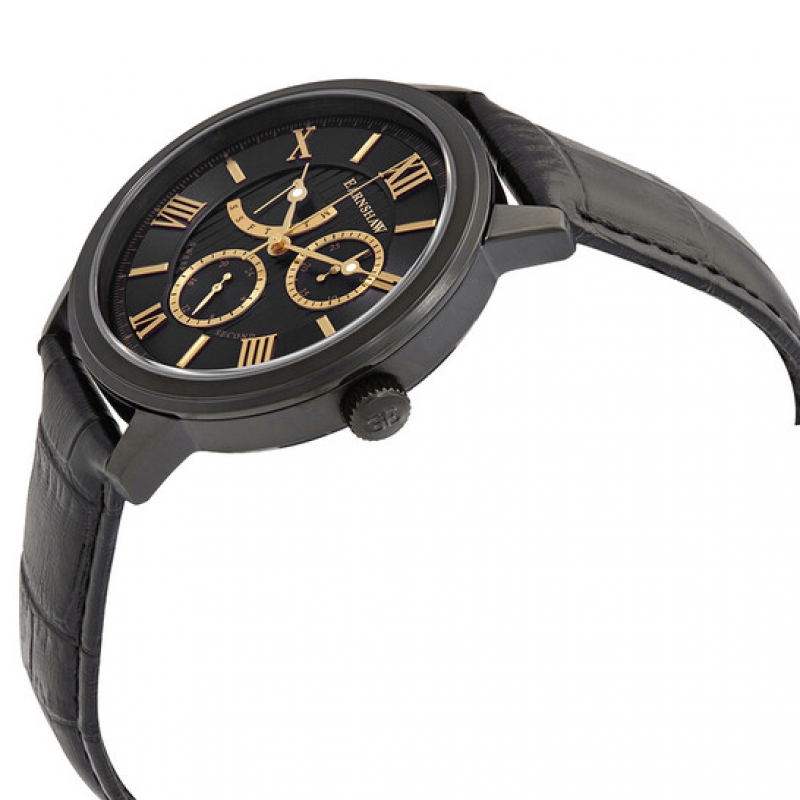THOMAS EARNSHAW CORNWALL MULTI FUNCTION ES-8060-05 - NAM - KÍNH KHOÁNG - DÂY DA - PIN - SIZE 42MM - MÁY ANH QUỐC - Ảnh 3