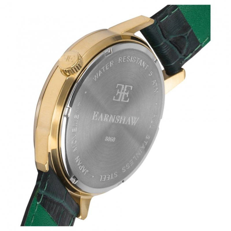 THOMAS EARNSHAW CORNWALL MULTI FUNCTION ES-8060-02 - NAM - KÍNH KHOÁNG - DÂY DA - PIN - SIZE 42MM - MÁY ANH QUỐC - Ảnh 5