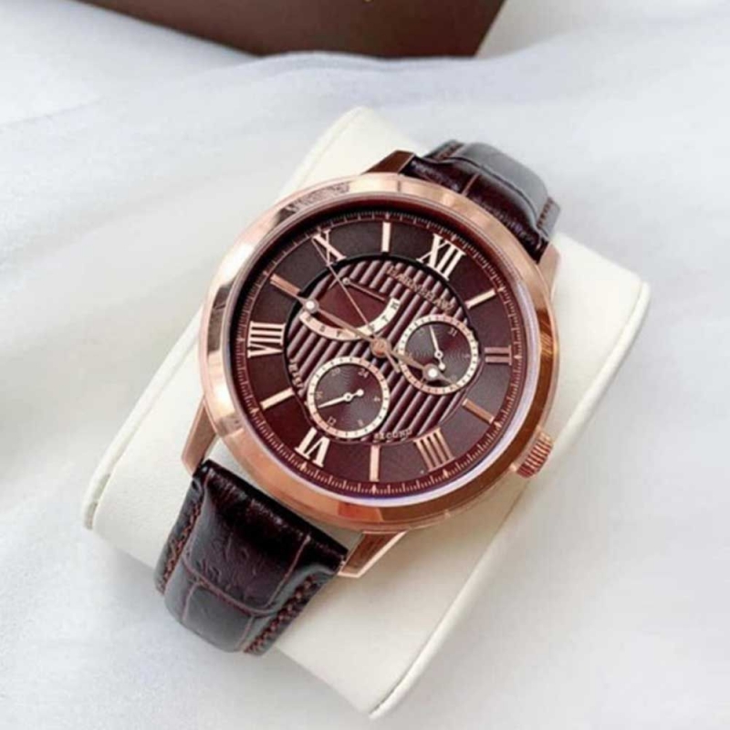 THOMAS EARNSHAW CORNWALL MULTI FUNCTION ES-8060-04 - NAM - KÍNH KHOÁNG - DÂY DA - PIN - SIZE 42MM - MÁY ANH QUỐC - Ảnh 3