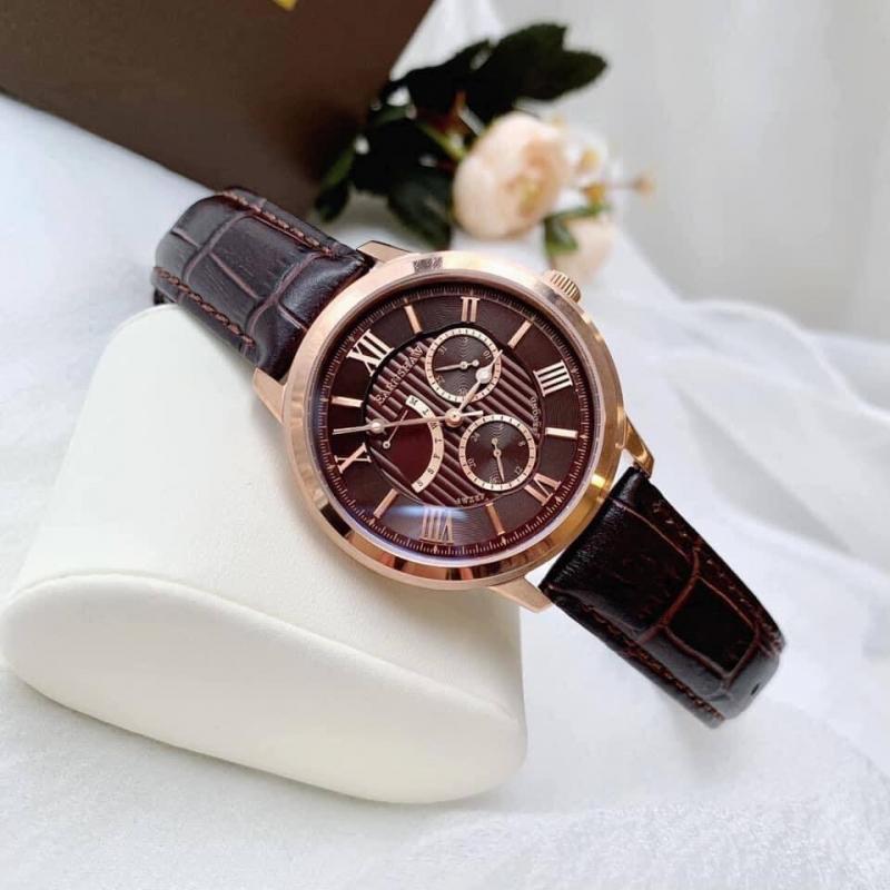 THOMAS EARNSHAW CORNWALL MULTI FUNCTION ES-8060-04 - NAM - KÍNH KHOÁNG - DÂY DA - PIN - SIZE 42MM - MÁY ANH QUỐC - Ảnh 7
