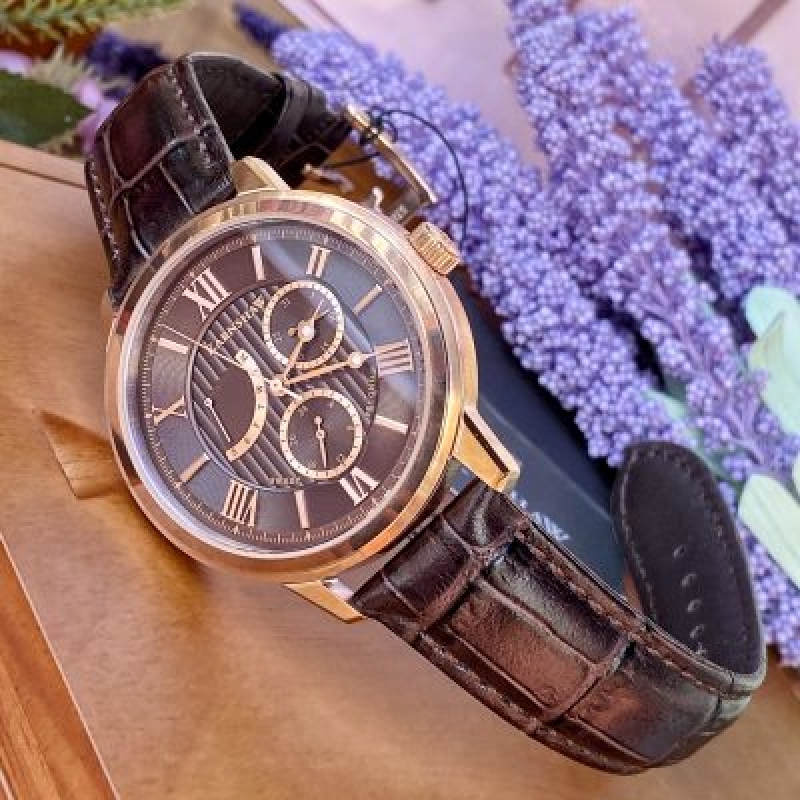 THOMAS EARNSHAW CORNWALL MULTI FUNCTION ES-8060-04 - NAM - KÍNH KHOÁNG - DÂY DA - PIN - SIZE 42MM - MÁY ANH QUỐC - Ảnh 8