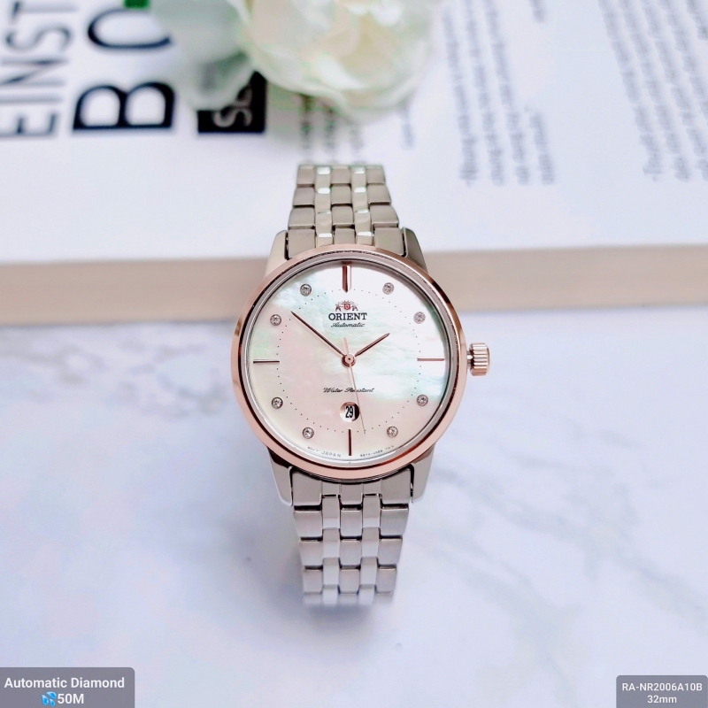 ORIENT CONTEMPORARY RA-NR2006A10B - NỮ - KÍNH KHOÁNG - DÂY KIM LOẠI - AUTOMATIC - SIZE 32MM - MÁY NHẬT - Ảnh 4