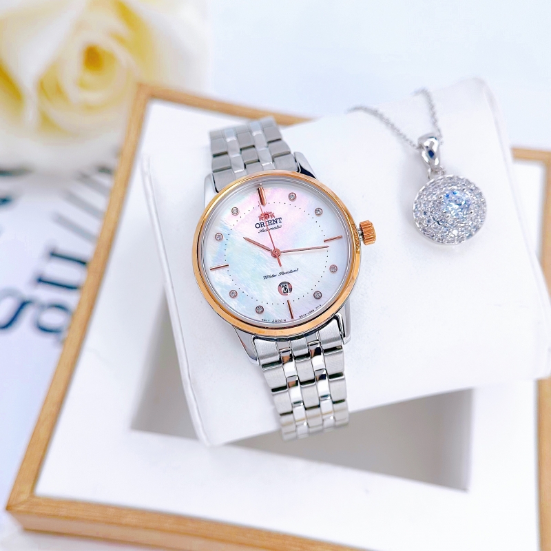 ORIENT CONTEMPORARY RA-NR2006A10B - NỮ - KÍNH KHOÁNG - DÂY KIM LOẠI - AUTOMATIC - SIZE 32MM - MÁY NHẬT - Ảnh 6
