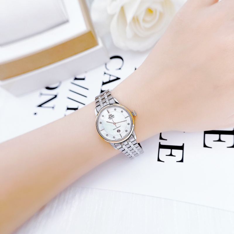 ORIENT CONTEMPORARY RA-NR2006A10B - NỮ - KÍNH KHOÁNG - DÂY KIM LOẠI - AUTOMATIC - SIZE 32MM - MÁY NHẬT - Ảnh 2