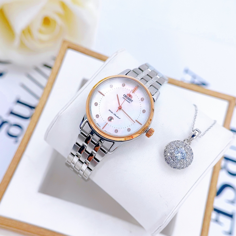 ORIENT CONTEMPORARY RA-NR2006A10B - NỮ - KÍNH KHOÁNG - DÂY KIM LOẠI - AUTOMATIC - SIZE 32MM - MÁY NHẬT - Ảnh 3