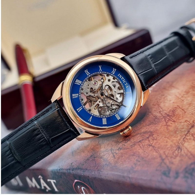 INVICTA 23538 - NAM - KÍNH KHOÁNG - DÂY DA - AUTOMATIC - SIZE 42MM - MÁY HOA KỲ - Ảnh 6
