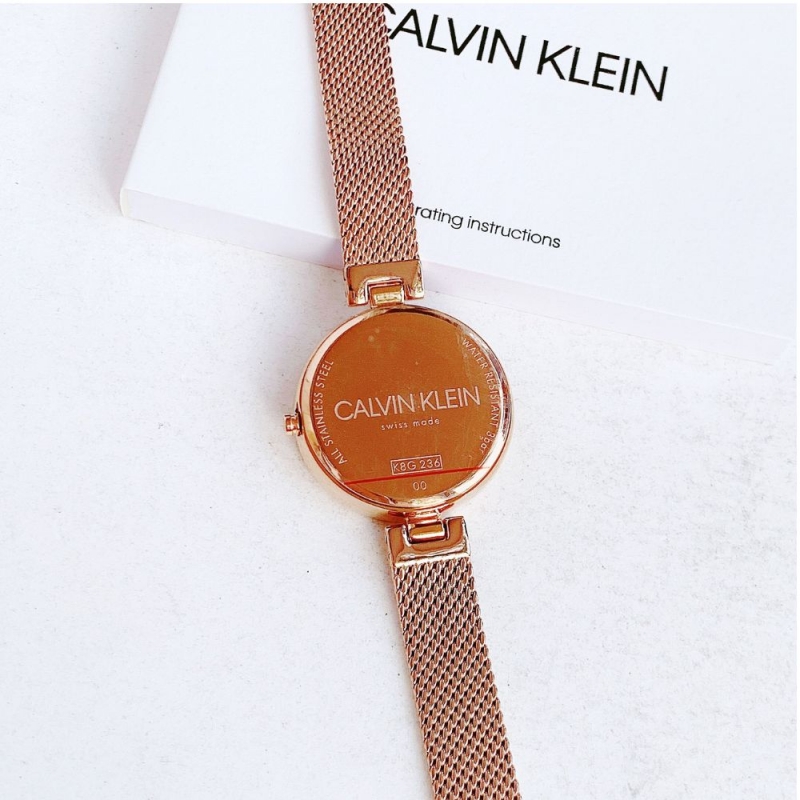 CALVIN KLEIN AUTHENTIC K8G23626 - NỮ - KÍNH KHOÁNG - DÂY KIM LOẠI - PIN - SIZE 28MM - MÁY THỤY SỸ - Ảnh 8