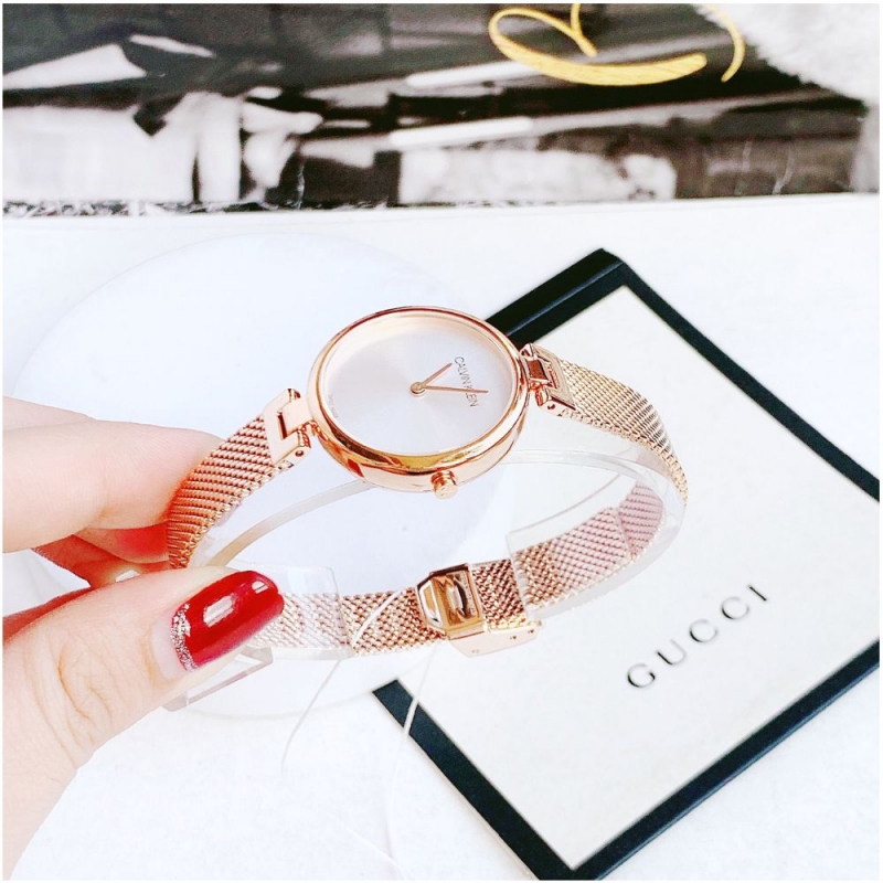 CALVIN KLEIN AUTHENTIC K8G23626 - NỮ - KÍNH KHOÁNG - DÂY KIM LOẠI - PIN - SIZE 28MM - MÁY THỤY SỸ - Ảnh 6