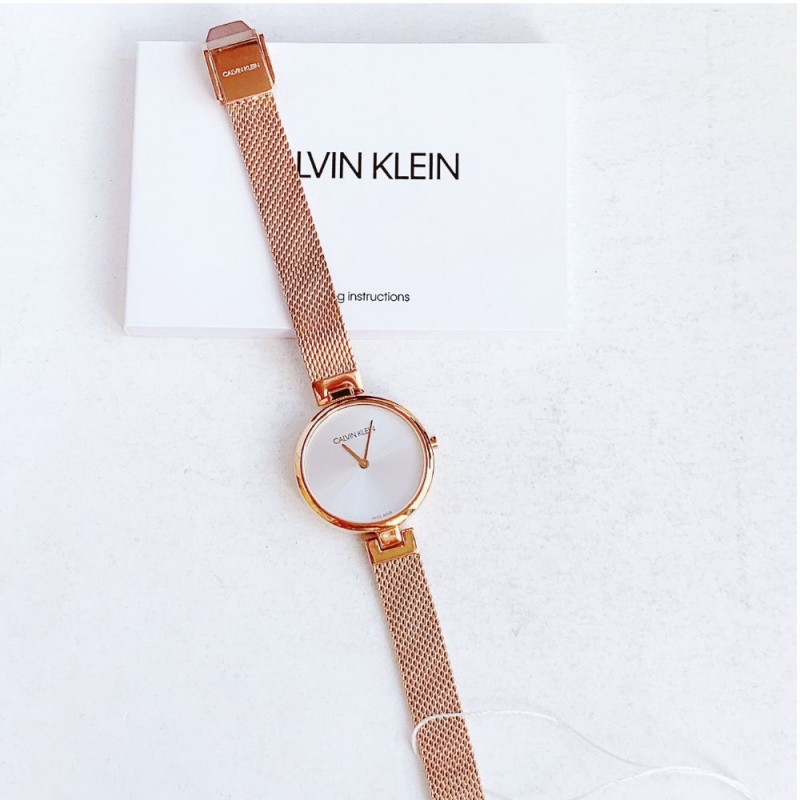 CALVIN KLEIN AUTHENTIC K8G23626 - NỮ - KÍNH KHOÁNG - DÂY KIM LOẠI - PIN - SIZE 28MM - MÁY THỤY SỸ - Ảnh 7