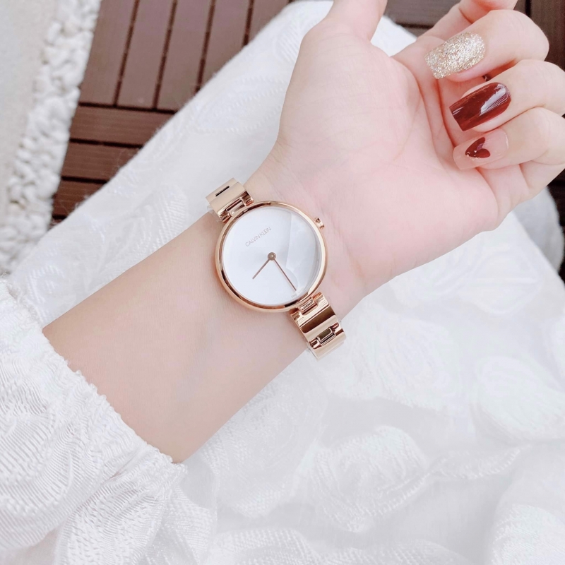 CALVIN KLEIN K9U23646 - NỮ - KÍNH KHOÁNG - DÂY KIM LOẠI - PIN - SIZE 32MM - MÁY THỤY SỸ - Ảnh 2