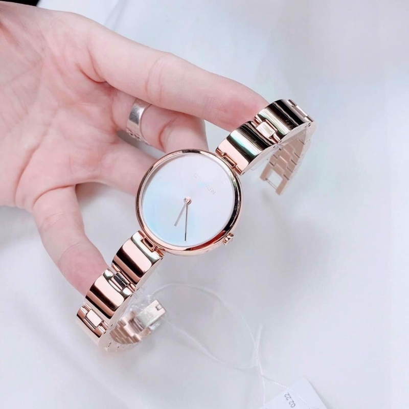 CALVIN KLEIN K9U23646 - NỮ - KÍNH KHOÁNG - DÂY KIM LOẠI - PIN - SIZE 32MM - MÁY THỤY SỸ - Ảnh 9