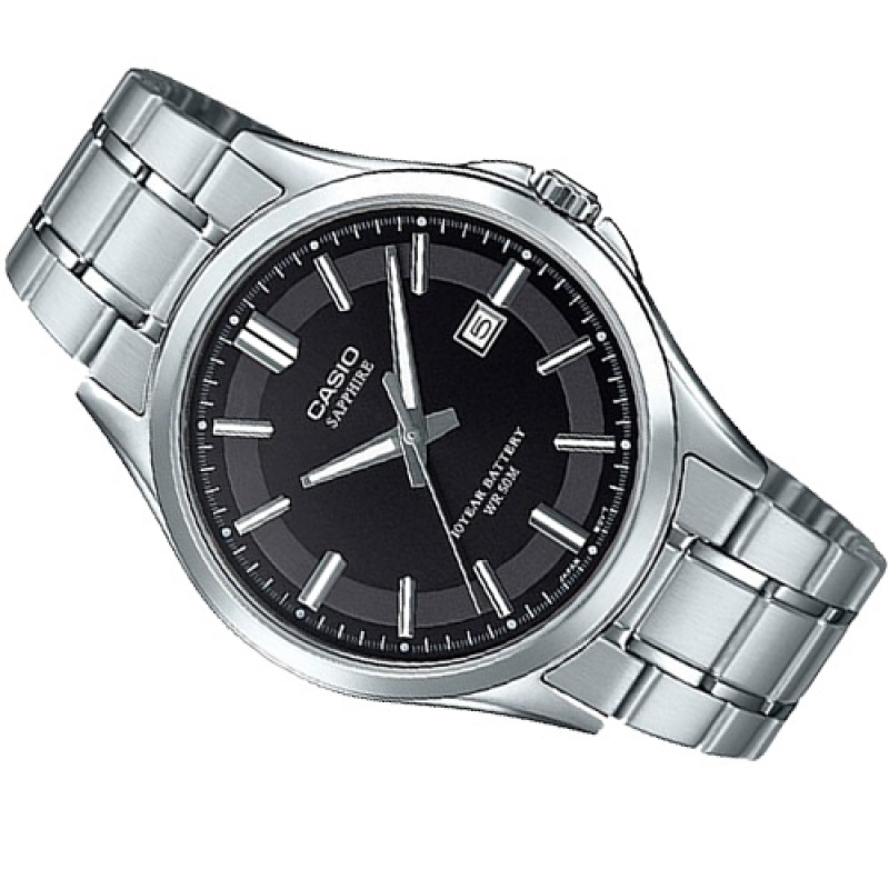 CASIO MTS-100D-1AVDF - NAM - KÍNH SAPPHIRE - DÂY KIM LOẠI - PIN - SIZE 41MM - MÁY NHẬT - Ảnh 6