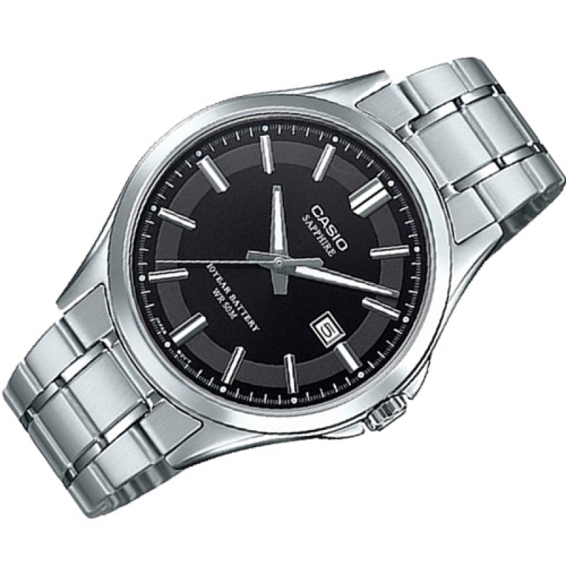 CASIO MTS-100D-1AVDF - NAM - KÍNH SAPPHIRE - DÂY KIM LOẠI - PIN - SIZE 41MM - MÁY NHẬT - Ảnh 5