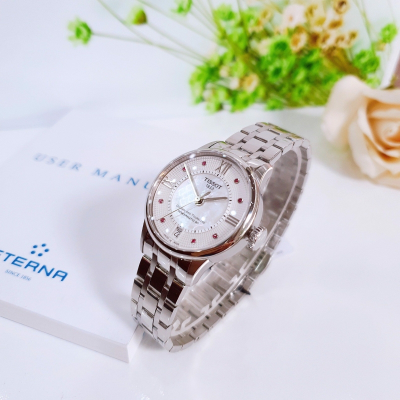TISSOT CHEMIN DES TOURELLES T099.207.11.113.00 - NỮ - KÍNH SAPHIRE - DÂY KIM LOẠI - AUTOMATIC - SIZE 32MM - MÁY THỤY SỸ - Ảnh 8