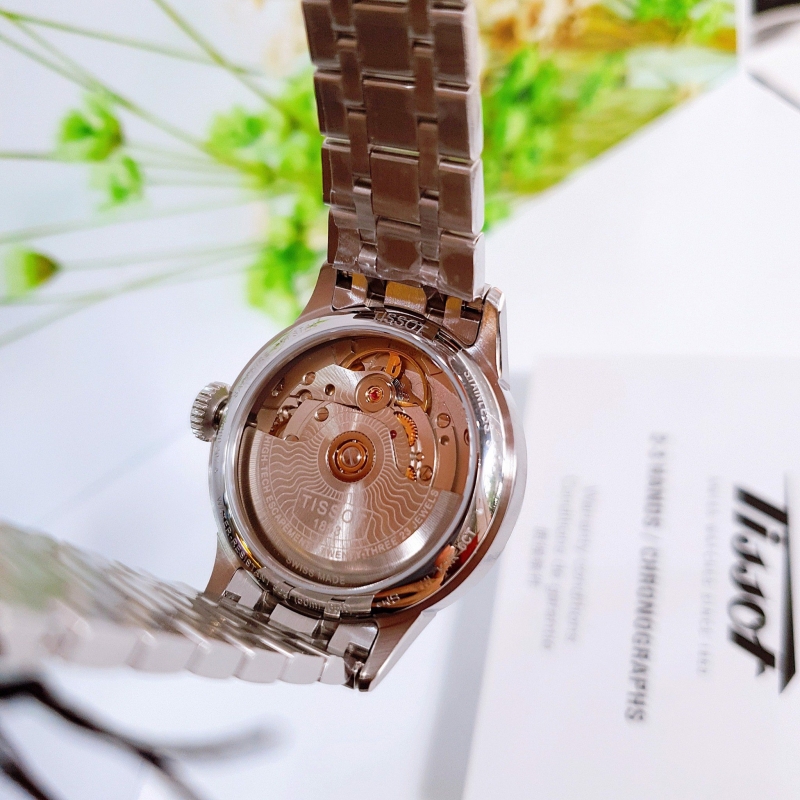 TISSOT CHEMIN DES TOURELLES T099.207.11.113.00 - NỮ - KÍNH SAPHIRE - DÂY KIM LOẠI - AUTOMATIC - SIZE 32MM - MÁY THỤY SỸ - Ảnh 4