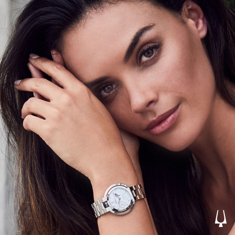 BULOVA 96P213 - NỮ - KÍNH SAPPHIRE - DÂY KIM LOẠI - PIN - SIZE 35MM - MÁY THỤY SỸ - Ảnh 4