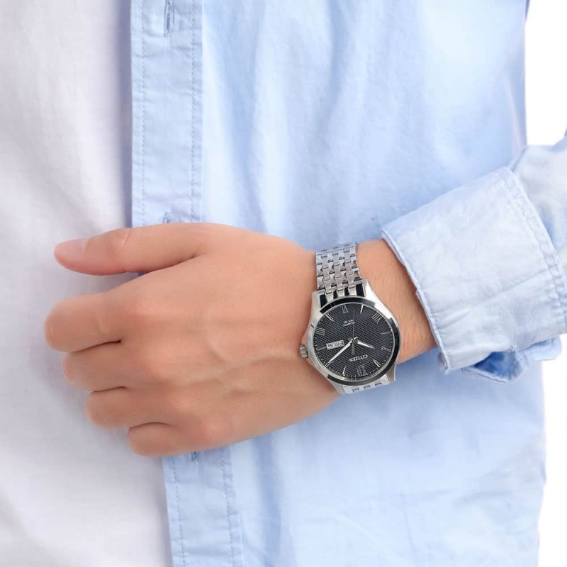 CITIZEN BF2020-51E - NAM - KÍNH KHOÁNG - DÂY KIM LOẠI - PIN - SIZE 41MM - MÁY NHẬT - Ảnh 6